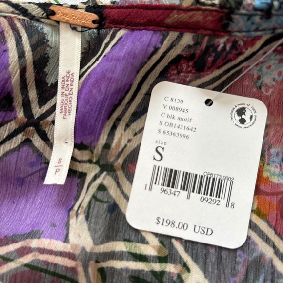 Free People Carmella Printed Maxi Dress Size S. NWT - Picture 9 of 12